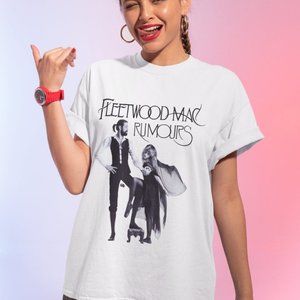 Fleetwood Mac White Rumours Tshirt, Fleetwood Mac T-shirt, Fleetwood Mac Tour t